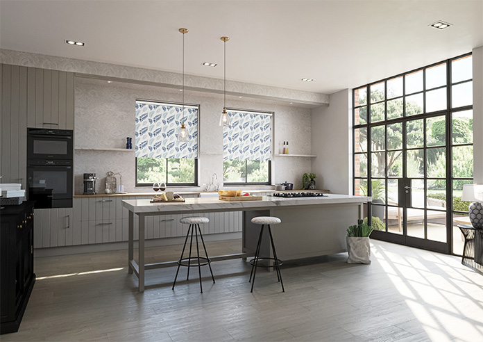 Canopy, Mid Blue - Twist&Fit Roller Blind - Image 7
